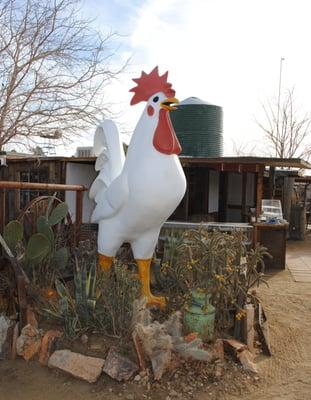 Every "street corner" is an excuse to make an arrangement of rocks, cactus, milk cans, advertising signs and hunks of wood.