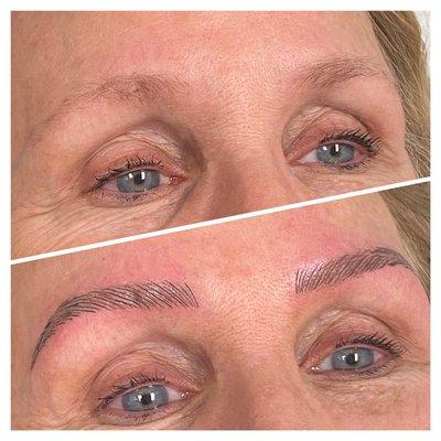 Microblading before and after