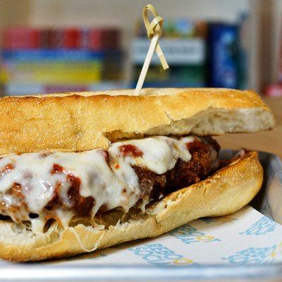 Cheesesteak sandwich.