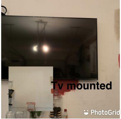 Tv mounting