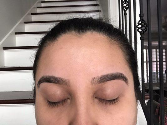 Threaded brows