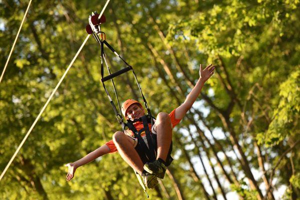 Twin 1000 ft ziplines- only $15 with a "combo package".