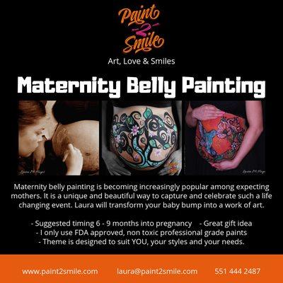 Paint 2 Smile offers Maternity Bally painting in Northern NJ and some areas of NYC