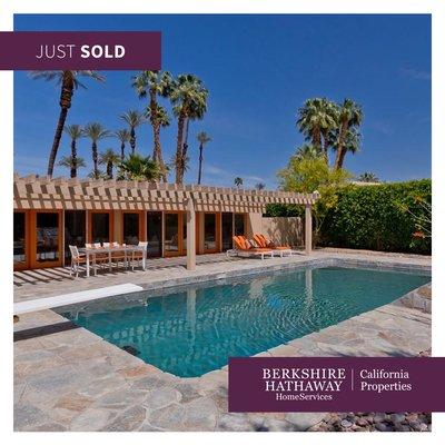 75403 Desert Park Drive, Indian Wells. 3 DOM. 7 offers. $1.305M, against $1M asking. #sold #realestate #midcentury
#California #IndianWells