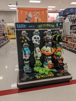 I haven't seen a Halloween section at this store yet but at least the pets can be spooky.