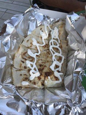 Cheese quesadilla!