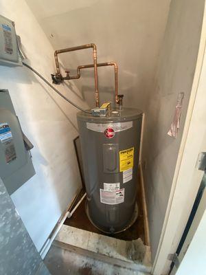 Water heater installation