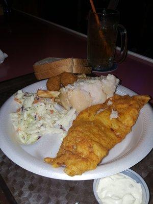 Fried fish plate