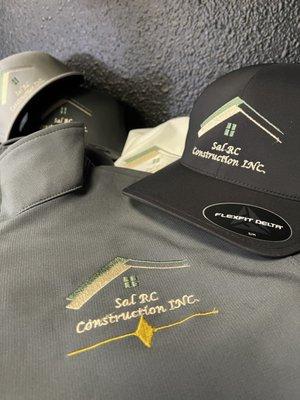 Embroidered Hats and Jackets for Construction Client