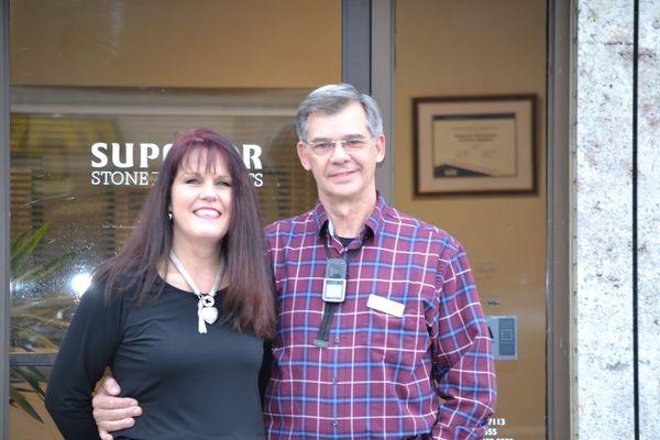 Superior Stone Founders Riana and Louwrens Mulder.