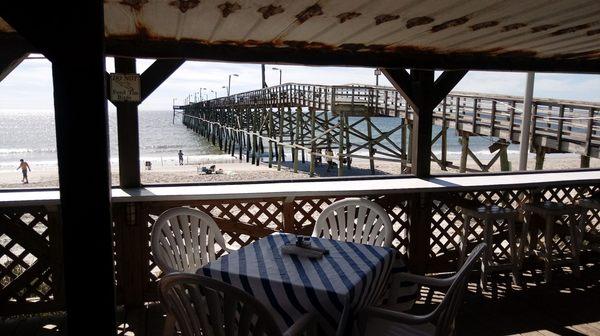 Outdoor patio view. Inside seating has all good views, too.