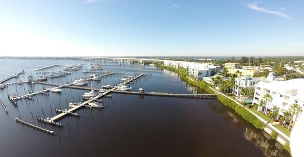 Loggerhead Harborage Marina aerial view