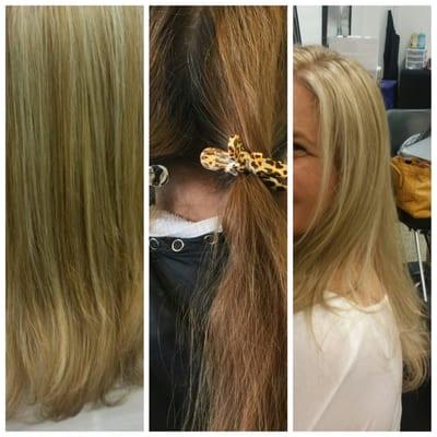 Brassy to Beach Blonde! Book your appointment today!!