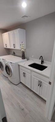 upgraded laundry room.