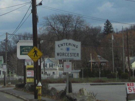 Entering Worcester from Auburn.