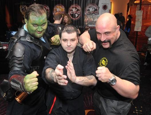 Sifu CLiff & GPG James Jefferson CEO ,  and Erik Orc Body Guard for Sifu Cliff Expo 8 March 29th 2014 AC