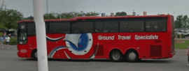 Bus Parked at Cedar Point Amusement Park - 2011