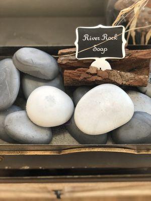 Stone soap with active charcoal