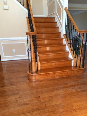 Steps and floor restoration color