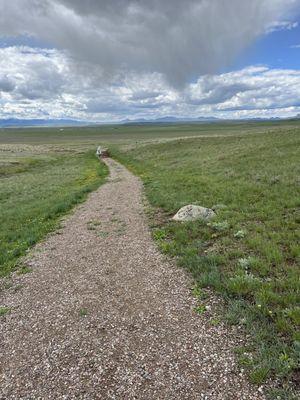 Working the trail