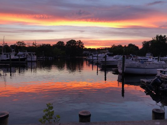 Nanticoke Marina at sunset