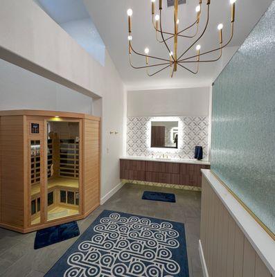 Bathroom Renovation with Sauna installed!