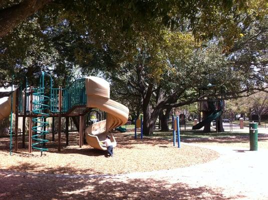 Upscale park with awesome tree house