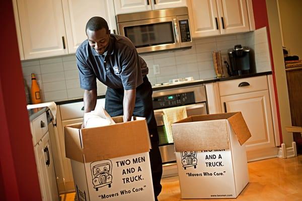 Professional packing--we can pack up one room or the entire house!