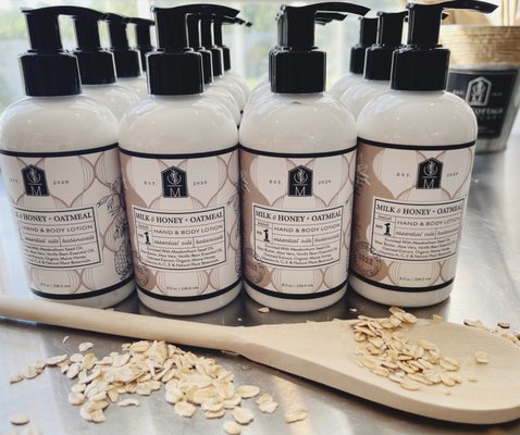 Handmade In Kennebunk Maine! Plant based lotions for very dry skin.