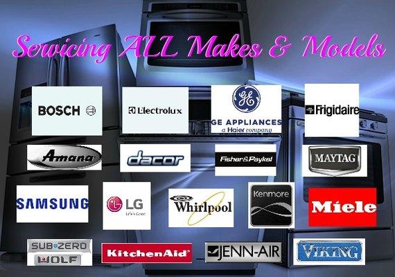 Servicing ALL makes and models of residential appliances.