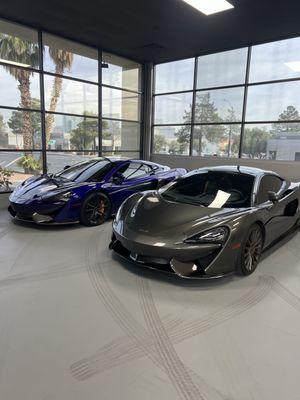 Showroom Two McLarens