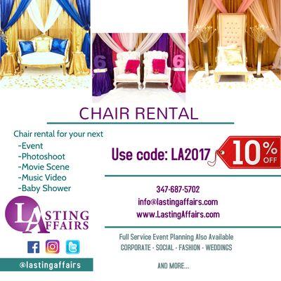 Thorne chair rental