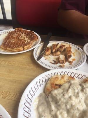 Chicken and waffles