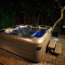 Bullfrog Spa backyard oasis