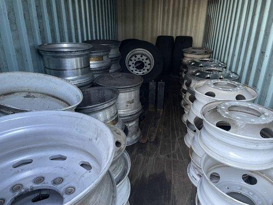 We also sell wheels, various sizes