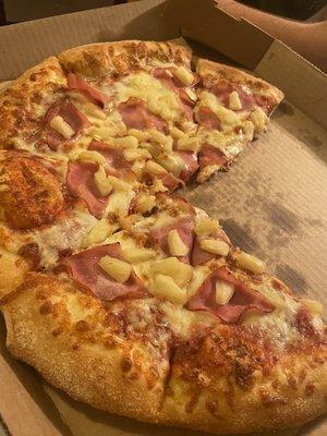 Ham and pineapple...