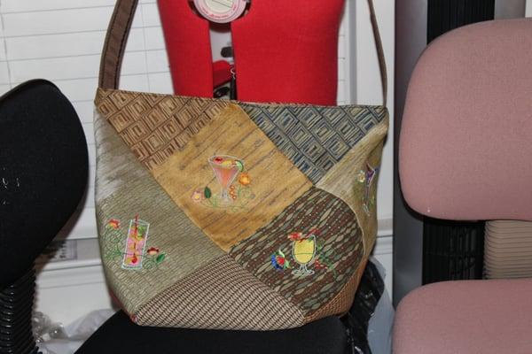 One example of a tote bag with embroidery that I made.