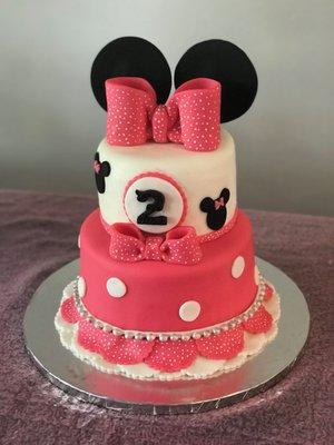 Custom Minnie Mouse Cake