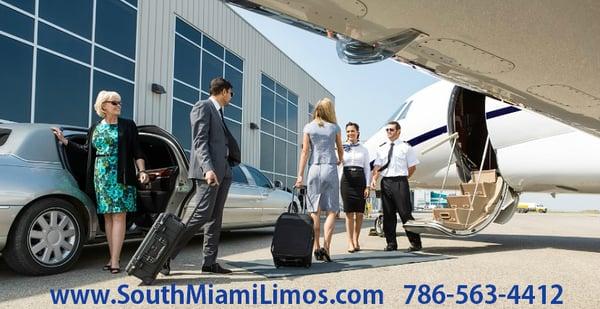 At SouthMiamiLimos.com we are proud to offer limousine transfers from Hotel to any airport in south Florida.