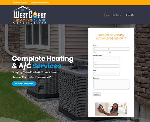 West Coast Heating and Air - Navigate to https://www.westcoastheatingnair.com/