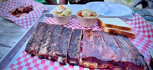 St Louis ribs and Texas ribs