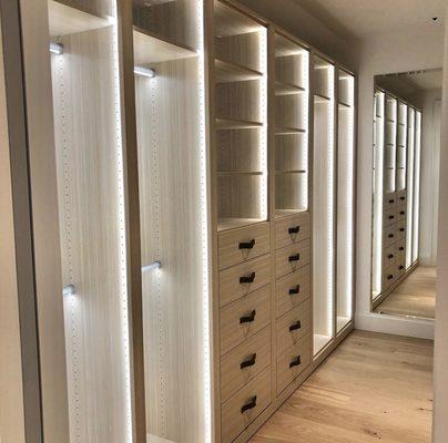 LED lights Custom Closet