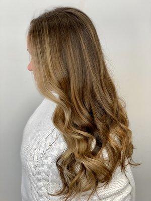 Blended balayage for minimal upkeep!