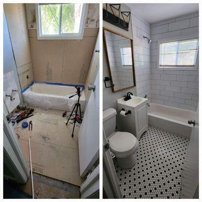 Complete bath remodel