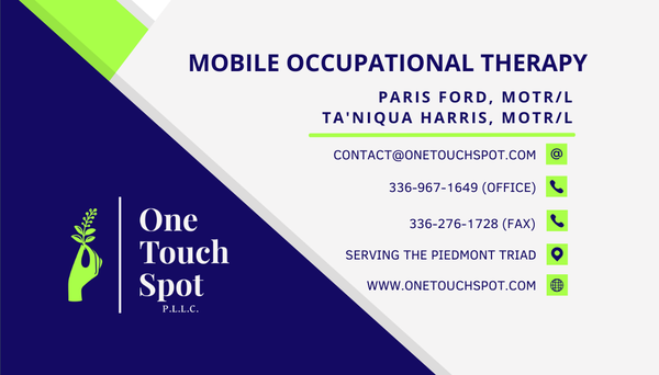 One Touch Spot, PLLC Business Card- Contact Information