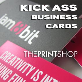 We don't print boring cards!  Get great looking cards at The Print Shop.