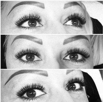 A full set of lashes!!