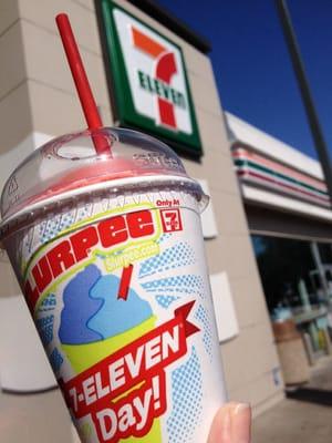 Free slurpee on 7-11!