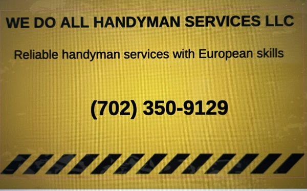 We Do All Handyman Services