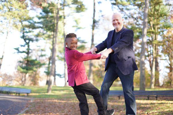 Father and Son moment, unbreakable. We had a ball.